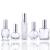 H&D Crystal Vintage Empty Refillable Perfume Bottle Glass Bottle Atomizer for Wedding Gifts Home Decor Set of 5 Style-1