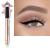 2 in 1 eyeshadow stick and Sponge Makeup Brush  Smooth Cream Shimmer Shadow Pencil Long Lasting Waterproof Eye Shadow Highlighter Stick Makeup  Hypoallergenic Highlighter Multi-Dimensional eyes Look 02 Sand