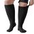 Plus Size Compression Sock For Men and Women: Graduated Compression Stockings for Support Flight Travel Running Pregnancy Sports Edema Nurses Athletic 20-30 mmHg 1Pairs Black 4XL