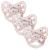 DentiStar Silikon Schnuller 3 Set-Size 3 from 14 months-tooth and jaw-friendly tissue with dental level-BPA-free-Made in Germany-cherry blossom size 3