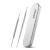BEZOX Ingrown Toenail File(13.4cm) & Lifter Set(16.5cm)- Podiatrist Preferred Ingrown Toenail Treatment Tool Bright Silver