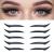 ZeaybsR Eyeliner sticker 5 pairs of silver eyeliner stickers reusable eyeliner stickers easy to attach and remove (GT2201)