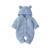 VICROAD Baby Hooded Knitted Rompers Newborn Girls Boys Onesies Warm Sweater Jumpsuit Outfits 3-6 Months Blue