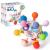 KMMIFF bite toy baby bite ring made of silicone bpa-free greipling dental aid to stimulate and relax soft teeth toys Teether ball baby gift from 3 months pink