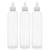 Rotip clipper bottle 237 ml crystal clear empty plastic bottles BPA-free pet refillable opening/closing of the nozzle-multi-purpose (3 pieces)