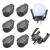 Vanknono 6 Pcs Golf Ball Pick Up Retriever Grabber, Foldable Golf Ball Pick Up Claw Sucker Put On Putter Grip