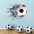 TOARTi 3D Football Wall Stickers Football Stickers for Bedrooms for Boys Soccer Football Vinyl Wall Art Decal for Teenagers Boys 3D Bedroom Accessories