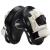 Valleycomfy Boxing Curved Focus Punching Mitts- Leatherette Training Hand Pads Black White