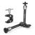 SmallRig Clamp w/ 1/4" and 3/8" Thread and 9.8 Inches Adjustable Friction Power Articulating Magic Arm with 1/4" Thread Screw for LCD Monitor/LED Lights - KBUM2732B 9.5 inches