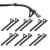 Opugit 6 pair of anti -slip glasses silicone anti -slip covers for glasses bricks comfort anti -slip glasses for sports glasses sunglasses reading glasses black