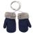 Baby Toddler Furry Winter Gloves with String Cold Weather Warm Knit Magic Mittens Kids Insulated Snow Warm Gloves with Fleece Lining for Baby Girls Boys 0-3 Years Gift (B-Dark Blue)
