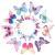 Rubywoo & Chili 18 pieces of butterfly hair clips women girl children hair clips set 3d butterfly hair clip headdress for bride wedding accessory