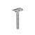 B ker Plus Unisex Knife Safety Razor Narrow Head Knife Silver 04BO172