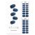 ohora Semi Cured Gel Nail Strips (N Cream Indigo) - Works with Any Nail Lamps Salon-Quality Long Lasting Easy to Apply & Remove - Includes 2 Prep Pads Nail File & Wooden Stick - Blue