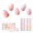 NAILOG Semi Cured Gel Nail Strips 34 pcs Salon-Quality Gel Nail Stickers Long Lasting Nail Wraps for Women with Soft Gel Finish Daydream