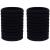 Thick Hair Bands for Women Girls 20 Pieces Large Cotton Hair Bobbles Strong Elastic Hair Ties No Metal Ponytail Holder for Thick and Culry Hair Black 1-Black