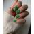 Sethexy Short Square Green False Nails Glossy Pure Color Collection Press on Nails 24Pcs Full Cover Acrylic Stick on Nails for Women and Girls Bottega Green