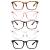 5 Pack Blue Light Blocking Reading Glasses,Spring Hinge Computer Readers for Women Men,Anti UV Ray Filter Nerd Eyeglasses Mix 1.25 x