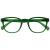 Opulize Pop Reading Glasses Fun Round Matt Frame Moss Green Spring Hinges Scratch Resistant Mens Womens R2-6 +1.50 Smooth Matt Moss Green +1.50 Magnification (Pack of 1)