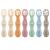 Pandaear 7 pieces silicone learning spoon baby spoon porridge from 4 months eat yourself cutlery set Breitpanne Babylenkungs from 6 months Esslern cutlery Blw