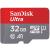 SanDisk 32GB Ultra MicroSDHC UHS-I Memory Card with Adapter - 98MB/s, C10, U1, Full HD, A1, Micro SD Card - SDSQUAR-032G-GN6MA