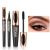 2 in 1 4D Silk Fiber Eyelash Mascara Extra Long Thick & Voluminous Lash Mascara Black Long-Lasting Waterproof 4D Mascara+ Eyeliner Waterproof Black Liquid Eyeliner Fast drying