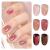 GAOY Rose Garden Jelly Gel Nail Polish of 6 Transparent Nude Red Pink Brown Colors Sheer Gel Polish Kit for Salon Gel Manicure and Nail Art DIY at Home