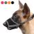 Heele nylon muzzle for dogs adjustable loops breathable safe fast faster seat for small medium-sized dogs prevents biting chewing and barking (s gray) s gray