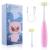 Cellena Kids Auto Toothbrush, U31 Sonic Electric Toothbrushes, Food Grade Silicone Soft Bristles, 2 Brush Heads (Pink-Regular)