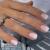 Kamize Square Press on Nails Short Fake Nails French Acrylic Full Cover False Nails for Women and Girls24PCS Style20