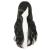 MapofBeauty 28" 70cm Long Curly Hair Ends Costume Cosplay Wig (Black)