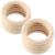 Rosewinec 10 pieces baby wooden rings for tinkering 70mm baby childhood diseases ring wood teether teething rings for babies child care wood bracelet DIY craft