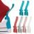 Nonstop 6 Pcs Lazy Shoe Helper Portable Sock Slider - Short Handled Shoe Horn - Shoe Lifting Helper Easy on Easy Off, Plastic Shoehorn for Men, Women