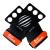 Bear complex 3 -hole carbon hand grips for gymnastics crossfit pull -ups & weight lifting - pull -up grips for more comfort & perfect hold - ideal hand protection in front of cracks - ladies & men orange carbon large 4.80 " - 5"