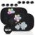iZoeL Car Sun Shade for Baby Car Window Shades kid 2PCS Elephant Side Rear Sunshades Static Cling 80GSM 8 Suction Cups Storage Bag - Sun Glare and UV Rays Protection Universal Black Elephant