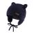XIAOHAWANG Baby Earflap Beanie Hat Soft Baby Boy Knit Beanies Cute Bear Infant Toddler Girl Hats Autumn Winter 0-6 Months Navy