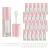 COSIDEA 14pcs Empty 6ml big doe foot wand Chunky lip gloss tubes for DIY lipgloss Pink round lipgloss containers tubes with thick wand