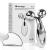 leiwo Stainless Steel Gua Sha and Face Roller Set, Gua Sha Facial Tool, Face Massager for Face Sculpting, Metal Gua Sha Face Roller Skin Care, Facial Massager for Women