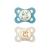 MAM Original Night Pacifiers, Binky Pacifier for 0-6 Months, BPA-Free Silicone, Glows in The Dark, Best for Newborn Babies, Developed with Medical Experts, 2 Count Binkies, with Sterilizer Case
