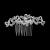 Jagowa Bridal Side Hair Comb Clip Rhinestone Hollow Flower Hair Comb Sparkling Headpiece Wedding Prom Party Hair Accessories for Bride Bridesmaid Women