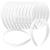 VOKOY 12 Pcs White Plastic Headbands  1 Wide No Teeth Plain Headbands DIY Hair Bands Headbands for Girls Women