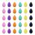 GFOUNS small mini beauty blender makeup sponge: 30 pcs mulit-colored foundation beauty sponge makeup sponges for foundation,blending,make up sponges for face(30 pcs)