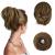 BARSDAR HAARDIAD HAIR Extensions Hair-Knoten-Horchwanz-extension straight synthetic hair part short ponytail roll hair jewelry simply scrunchie for women 10H27# 20cm 10H27# golden brown mixture strawberry blonde