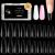 Modelones nail tips 500 piece tips for gelail nails Tips transparent nail tips Coffin ballerina pre-buff pmma resin nail tips artificial nails for sticking nail art diy 10 sizes long coffin lang coffin 500pcs-half mat
