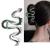 Fashionable Green Snake Design Metal Hair Claws Non Slip 4.3 Big Hair Claws Clips Halloween Gothic Women Girls Hair Accessories