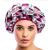 Reusable Nylon Shower Cap & Bath Cap, Reversible Oversized Waterproof Shower Caps Large Designed for all Hair Lengths w Terry Lining & Elastic Band Stretch Hem Hair Hat - Socialite Ay Chihuahua