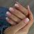 Ceboic 24Pcs Square False Nails Short Pink Gradient French Tip Nude Press on Nails Glossy Removable Glue on Nails with Glue Stickers Acrylic Full Cover Stick on Nails for Women and Girls Gentle Pink Gradient