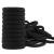 Xcozu 100 pieces hair tie black hair tie black elastic hair bobbles for women girls children strong stretch hair bands pony for thick hair (40x8mm) black 100 pieces (1 Pack)