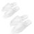AQUEENLY Spa Slippers, 24 Pairs Velvet Closed Toe Disposable Slippers Fit Size for Men and Women for Hotel Home Guest Used, White Non-Slip Slippers