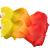 KIKIGOAL 1 Pair(Left+Right) Women Real Silk Belly Dance Fan Veil, Length 180cm Width 90cm Gradual Yellow